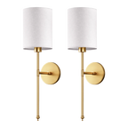 WIRELESS CYLINDRICAL WALL SCONCES (SET OF 2)