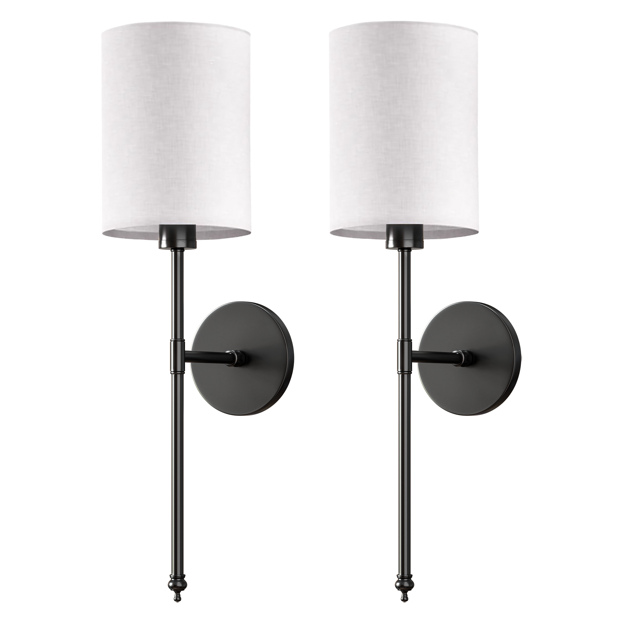 WIRELESS CYLINDRICAL WALL SCONCES (SET OF 2)
