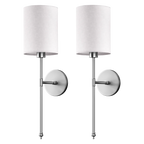 WIRELESS CYLINDRICAL WALL SCONCES (SET OF 2)
