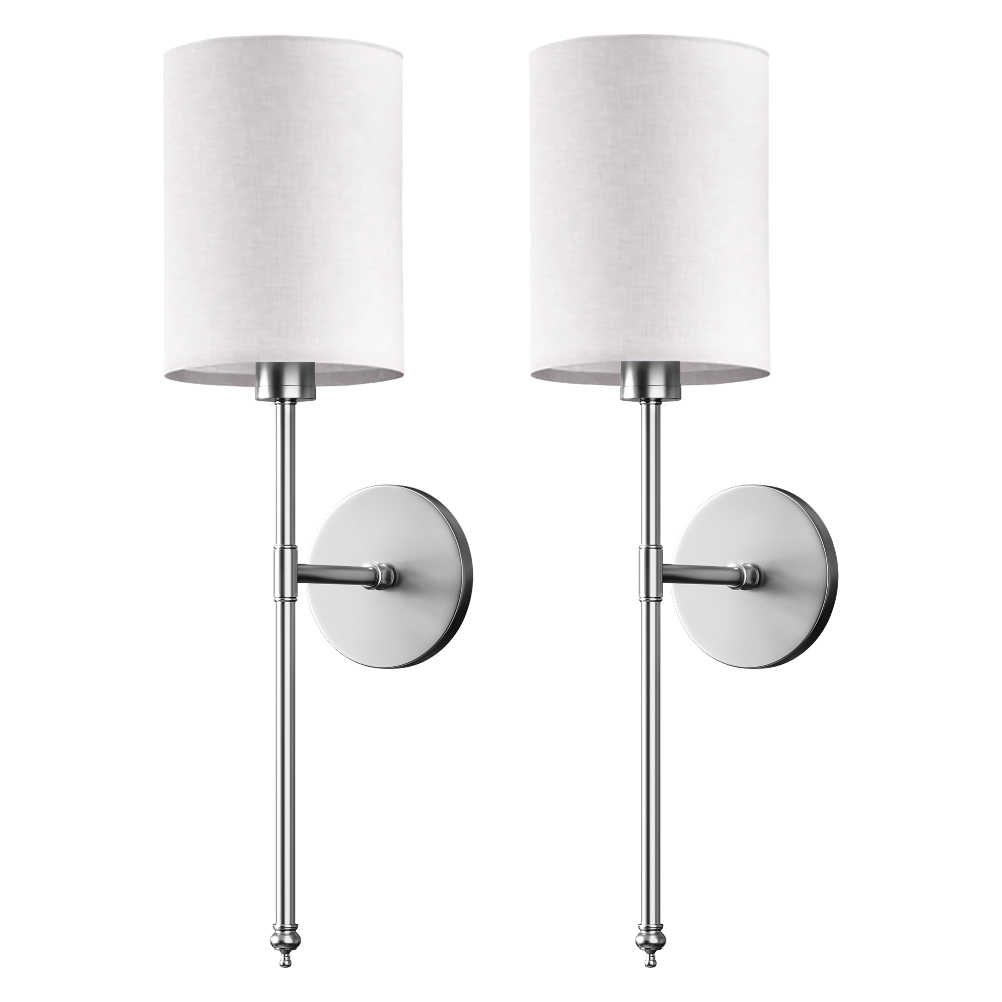 WIRELESS CYLINDRICAL WALL SCONCES (SET OF 2)
