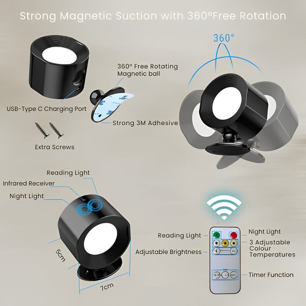 WIRELESS LED WALL LIGHT