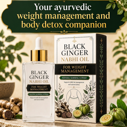 Black Ginger Nabhi Oil - Weight Management | Buy 1 Get 1 Free