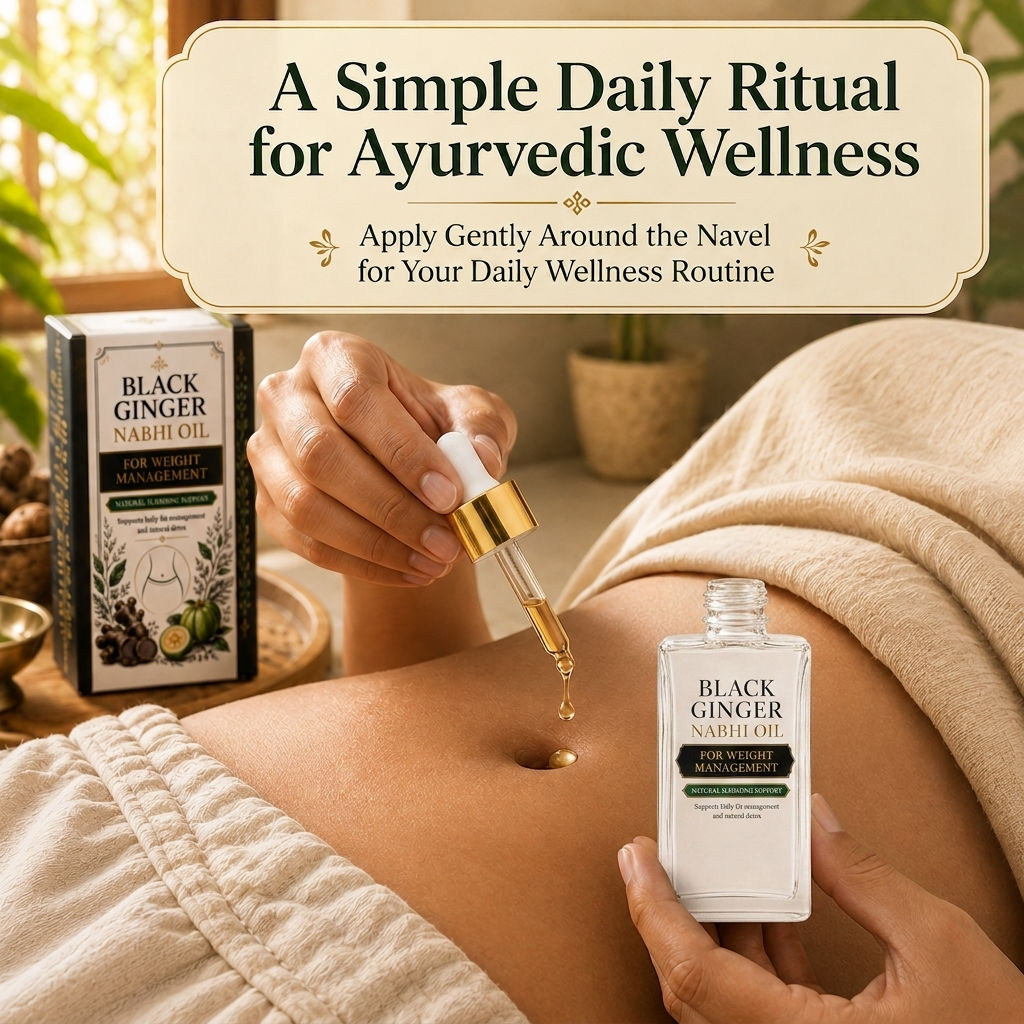 Black Ginger Nabhi Oil - Weight Management | Buy 1 Get 1 Free