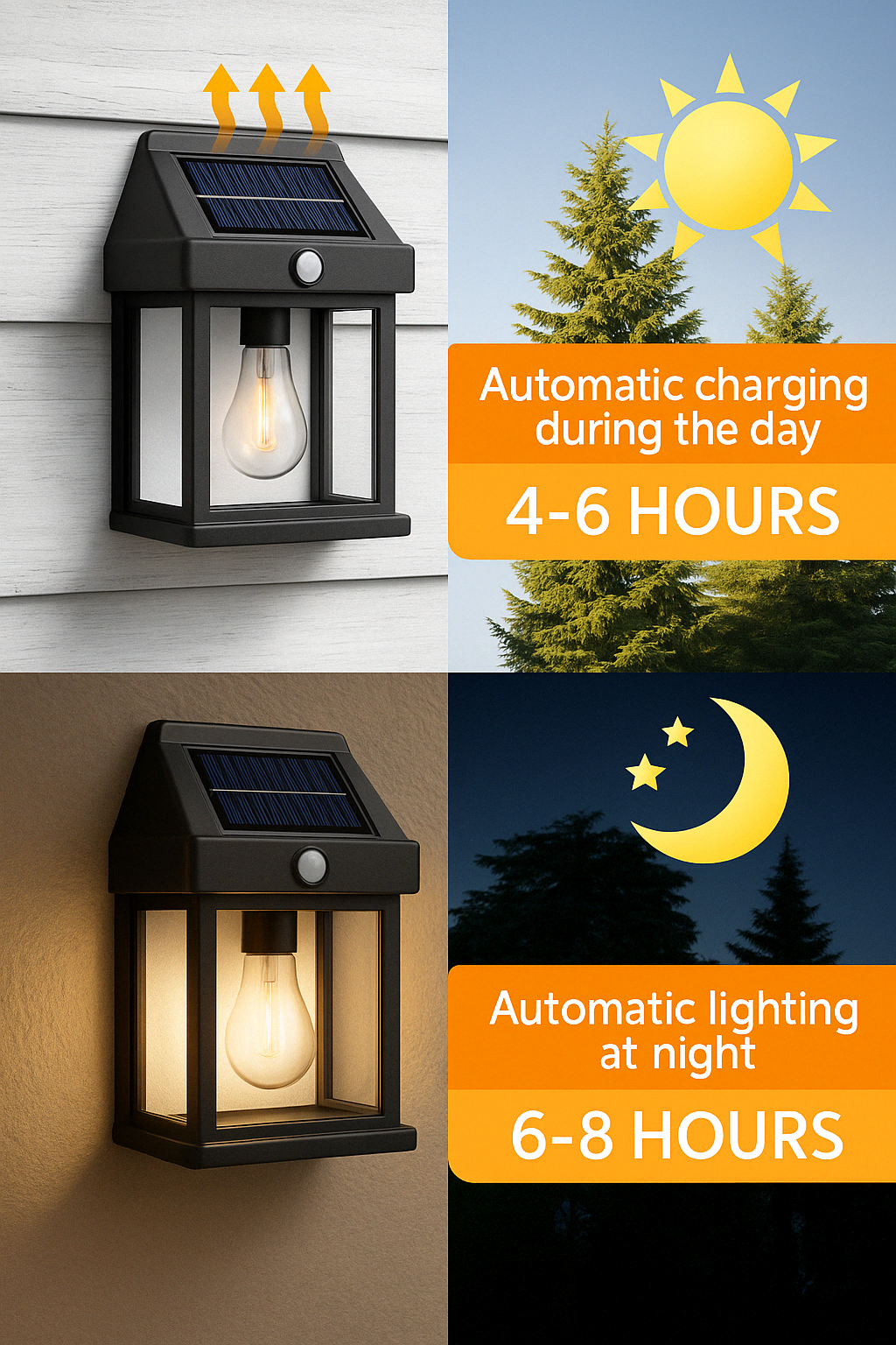 OUTDOOR WALL LIGTH WITH SENSOR MOTION -  BUY 1 GET 1 FREE