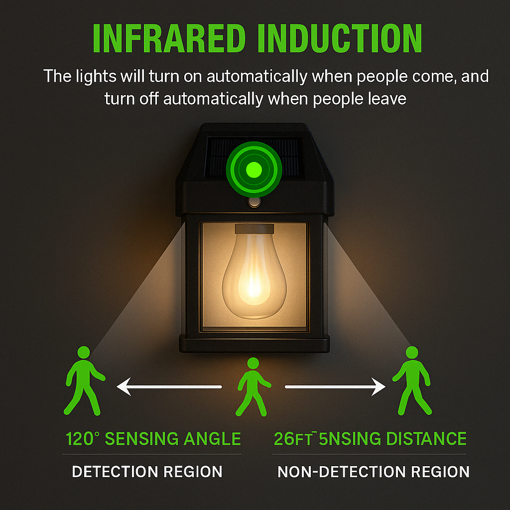 OUTDOOR WALL LIGTH WITH SENSOR MOTION -  BUY 1 GET 1 FREE