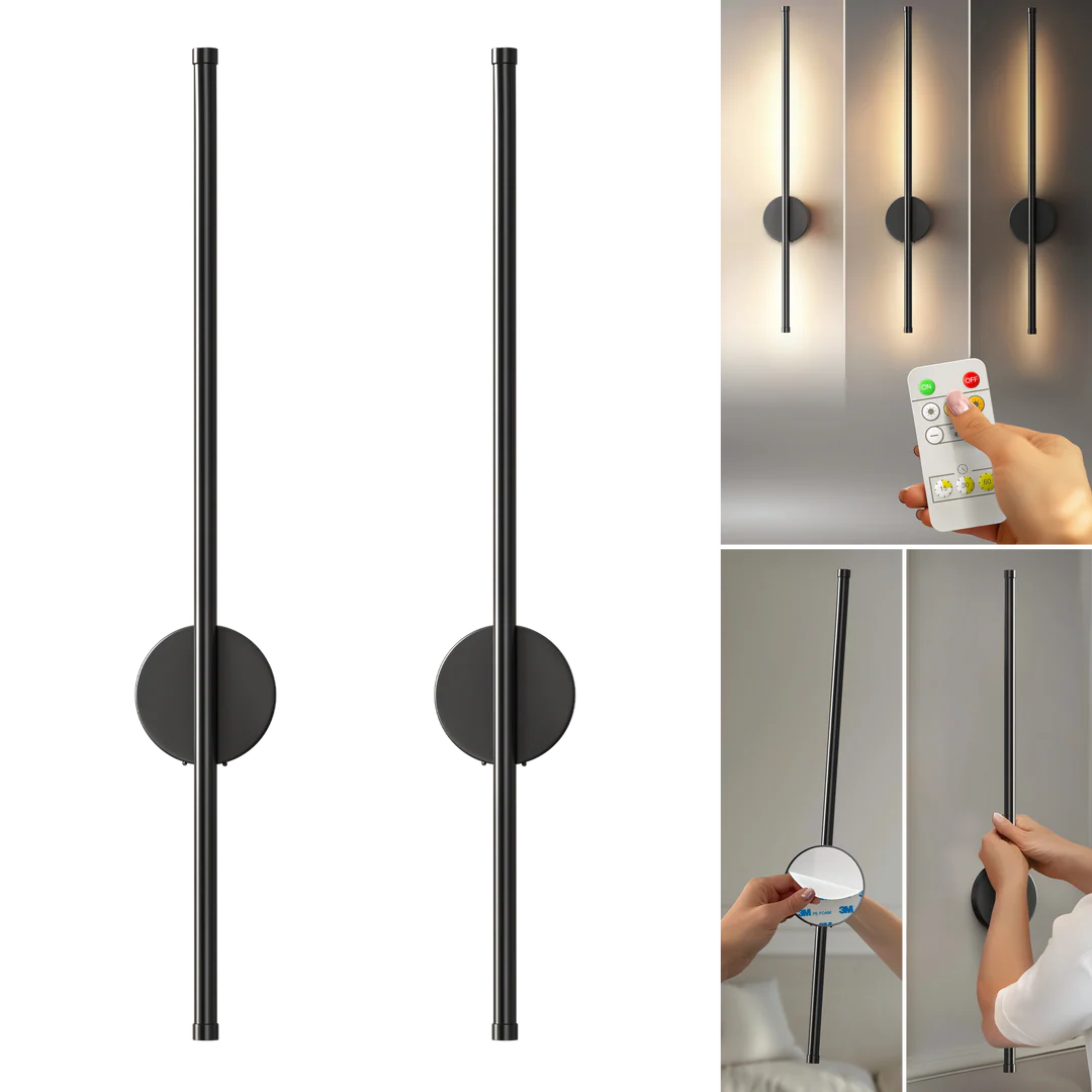 WIRELESS MODERN WALL LIGHTS (SET OF 2)